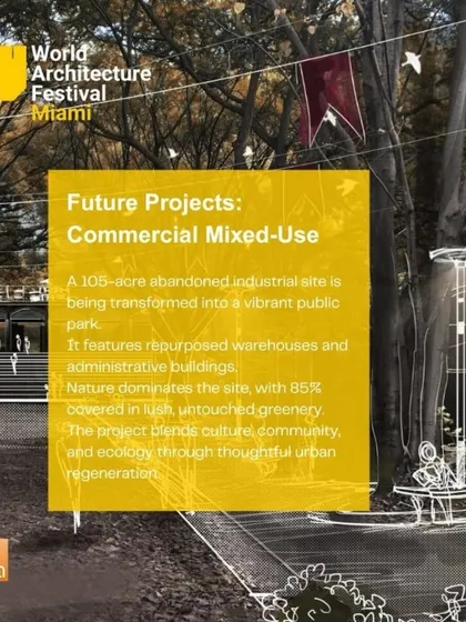 Our urban regeneration project, Lone Lung Space, was shortlisted for the World Architecture Festival 2025. The project transforms a 105-acre abandoned industrial site into a vibrant public park, blending culture, community, and ecology.