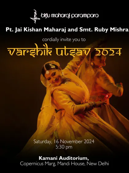 We warmly invite you to Varshik Utsav 2024, an evening filled with dance, music, and the living tradition of Kathak.