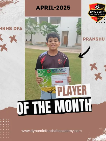 Pranshu, Player of the Month for April 2025.
