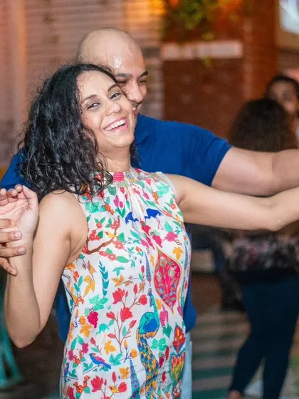 The pure happiness of dancing with a friend. La Rumba is all about community and sharing the joy of Latin music.