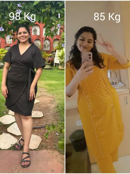 From 98 kg to 85 kg, this journey proves that your only limit is you. With determination, you can rewrite your story. We are so proud of our member Sumedha for her amazing progress.