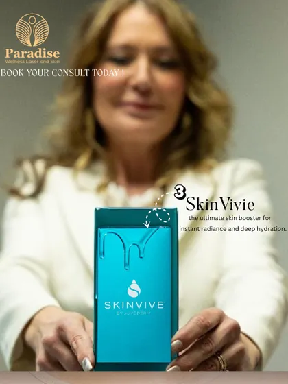 Skinvive is the ultimate skin booster for instant radiance and deep hydration. It's a key part of my skin bio-hacking approach to achieving a flawless, filter-free look.