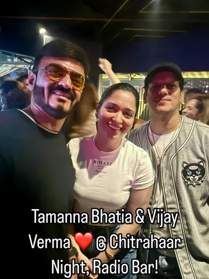 The lovely Tamanna Bhatia and the brilliant Vijay Verma at my Chitrahaar Night. It’s always a joy to see artists I admire enjoying the music.