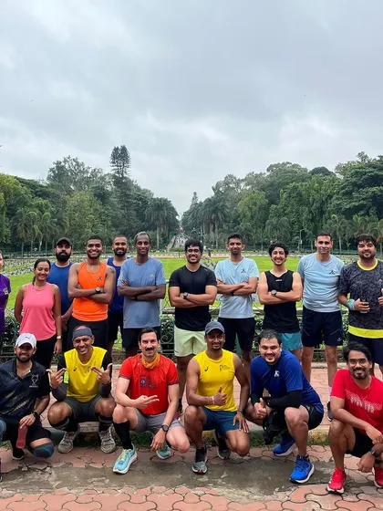 New month, same goals. The team is ready to take on new challenges after a group run in Lalbagh.
