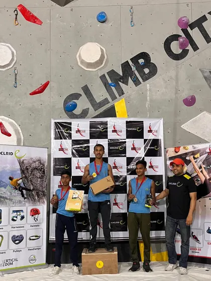 The Under 16 boys champions! These young athletes pushed their limits and demonstrated what hard work can achieve. We are so proud of every single climber who participated.