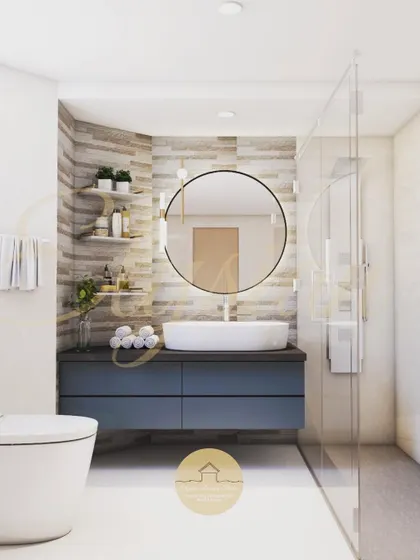 A collection of design concepts, renders, and inspirational images that showcase different styles, color palettes, and ideas for various spaces in the home, from bathrooms and foyers to living areas.