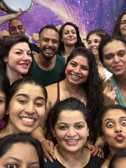 Making memories across the globe! This is us, Team Azaya, after performing at the Marhaba Belly Dance Festival in Rome, Italy. The workshops were incredible, and sharing this experience with my students was a dream come true.