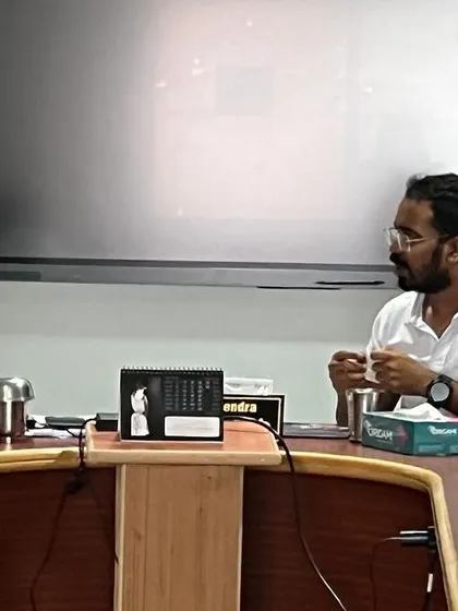 In a meeting with Guruji, discussing the curriculum and vision for our yoga programs. These sessions are invaluable for ensuring the highest quality of teaching.