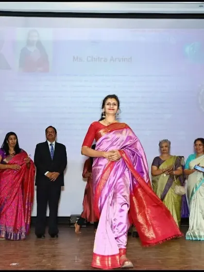A proud moment on stage after receiving the FKCCI award. It is a privilege to be recognized among so many empowered women.