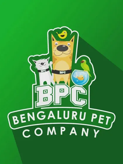 This is us, Bengaluru Pet Company. Our logo represents our love for all animals: dogs, cats, birds, and fish. We are your one-stop shop for all your pet's needs.
