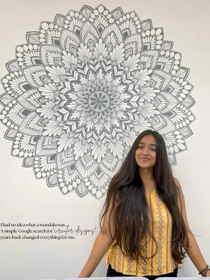 This photo takes me back to the beginning. I had no idea what a mandala was until a simple search for 'circular designs' changed everything for me.