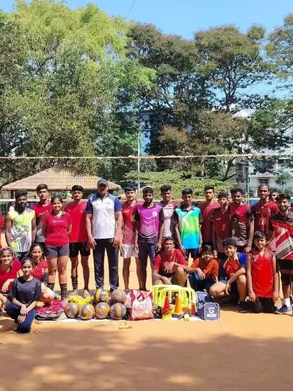 Coaching the next generation is my passion. This is a group photo from one of my volleyball summer camps, where I focus on making the sport fun while instilling discipline and fundamental skills in young players.