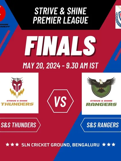 The SSPL 2024 Finals are set. The Strive & Shine Thunders will take on the Strive & Shine Rangers for the title.