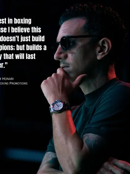 The vision of our partner, the founder of Crown Boxing Promotions, who believes this sport builds legacies.