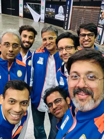 A winning team selfie. The camaraderie and shared goal are what drive us to victory in competitive events like the Olympia InterClub Championship.