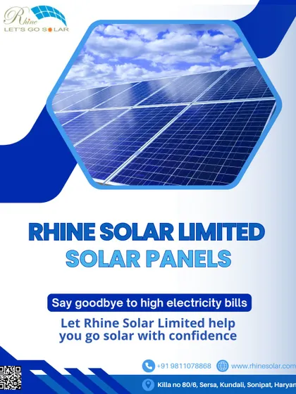 'Say goodbye to high electricity bills'. This poster, with a mix of English and Hindi, helps you go solar with confidence, securing our planet's future.