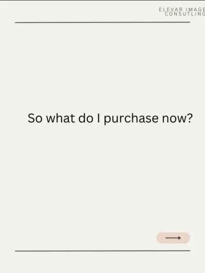 So what do I purchase now instead of just "pretty" things? The answer lies in strategy and intention.