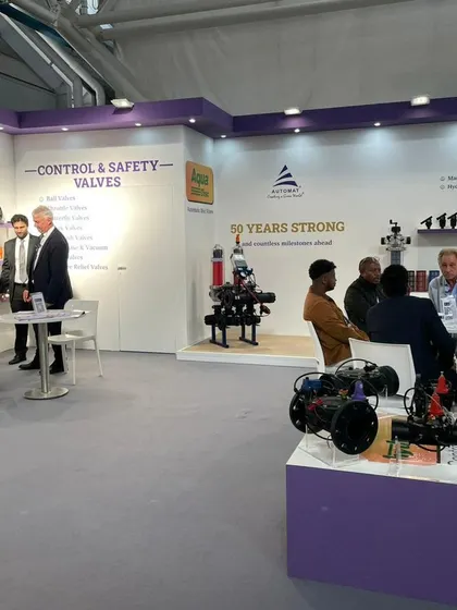 Welcoming our first guests on Day 1 of EIMA 2022. Our booth is designed to facilitate detailed discussions about our advanced irrigation technology.