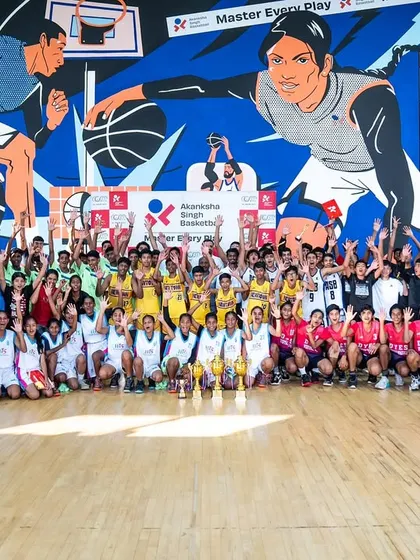 The energy is electric when you bring together the best young talent from across the country. All the teams celebrating together after a hard-fought tournament at our academy.
