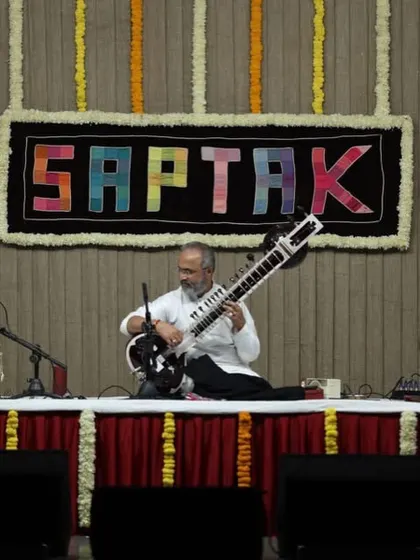 Performing at the renowned Saptak festival in Ahmedabad. This festival has been a part of my musical life since I was a teenager.