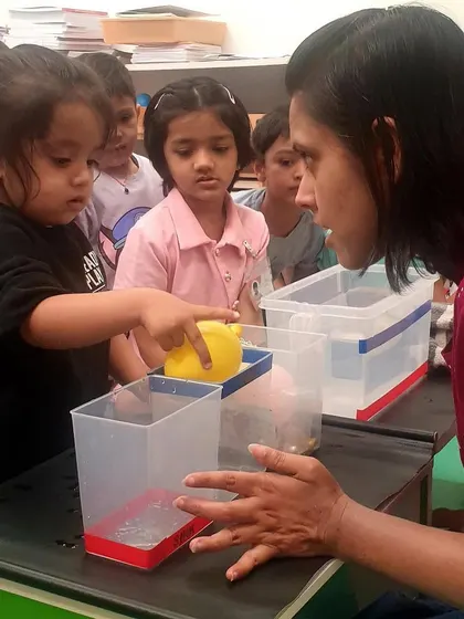 Each activity, from making Bhel Puri and toast to plucking methi leaves and exploring what floats, is a lesson in itself. These practical life and sensorial activities are central to the Montessori method, helping children develop fine motor skills, concentration, and a deep understanding of the world through their own actions.