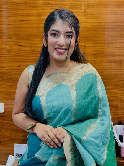 A happy client ready for her event. This natural makeup look is one of my most requested styles for guests who want to look polished and feel comfortable.