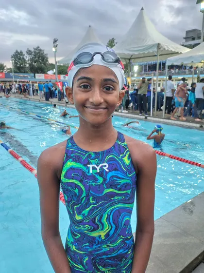 Siddhi Shetty with her gold medal.