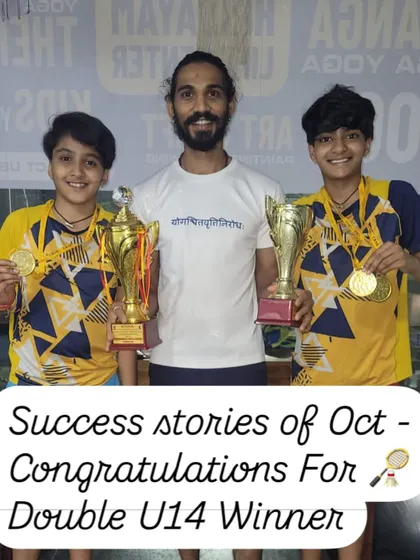 I am so proud of my young yoga students who won Gold Medals at the National level CBSE U14 championships. Their dedication and success are truly inspiring.