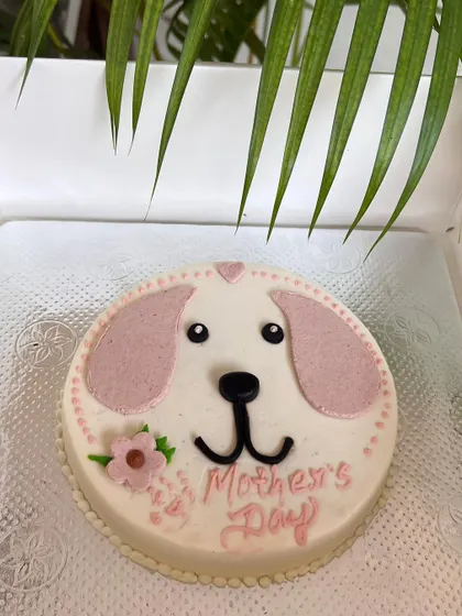 A duplicate of image 19, showing the Mother's Day cake.