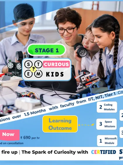 As a certified teacher from our program, you will be equipped to run your own certified STEM programs. This is an example of a "Curious Kids" curriculum, detailing the coding, robotics, and science modules you will learn to deliver effectively.