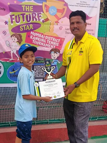 Tejaswini Godvinde clinches another victory, this time in the U-10 girls Mumbai district ranking tennis tournament.