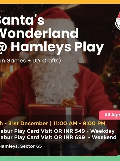 Santa's Wonderland at Hamleys Play combined fun games with DIY crafts in a festive setting.