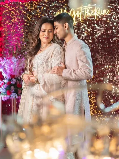 A beautiful, artistic shot of the couple. Her soft, romantic look is perfect for these intimate and memorable photos.