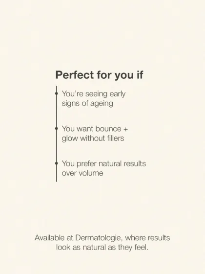 Profhilo is perfect for you if you're seeing early signs of aging and want to restore bounce and glow without fillers. I recommend it for patients who prefer natural results over added volume.