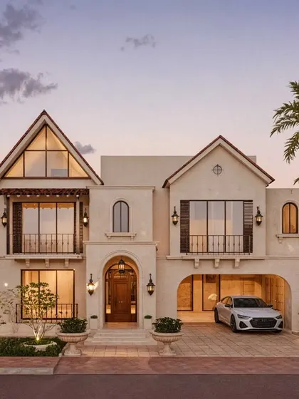 We transformed a client's daydream into this Spanish-style weekend retreat. Every arch, tile, and texture was crafted to feel like a vacation, featuring rustic courtyards, breezy balconies, and a terracotta soul that captures the essence of a Spanish siesta.