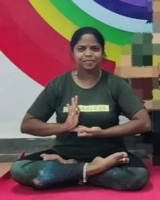 Day 9 of Navratri: Padmasana (Lotus Pose). We worship Devi Siddhidatri, who fulfills all aspirations and sits upon a lotus. This is the classic meditative pose.