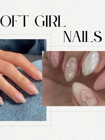 For the "Soft Girl" vibe, think sheer pinks, milky whites, and delicate details like tiny hearts and stars.