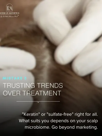 The third mistake is trusting trends over treatment. Viral hacks like rice water or onion juice are not one-size-fits-all. Your hair needs a personalized plan based on your scalp microbiome, not marketing.