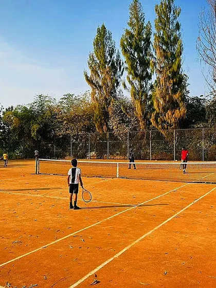 A duplicate shot of our young players during a training session on a sunny day.