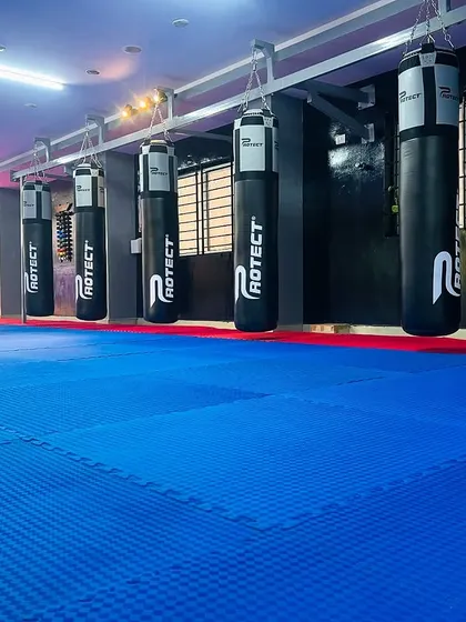 Our facility is equipped with a full range of RDX punching bags for boxing, kickboxing, and MMA training.