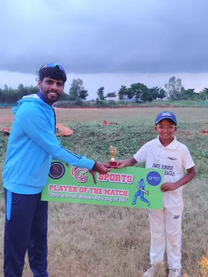 Arjun Ayyappan awarded Man of the Match for his 3-wicket spell.