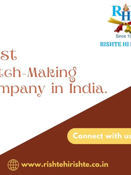 A simple, confident statement: "Best Match-Making Company in India." We invite you to connect with us and experience our renowned matrimonial services.
