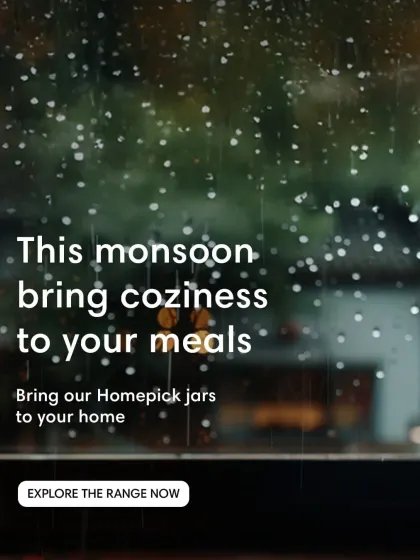 This monsoon, bring coziness to your meals. Our range of pickles is perfect for adding warmth and flavour to your rainy day cravings.