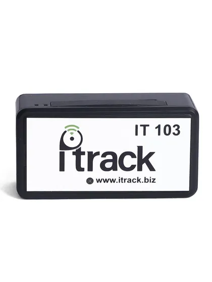 A straight-on shot of the 'iTrack' GPS device, perfect for a primary Amazon or Flipkart product image.