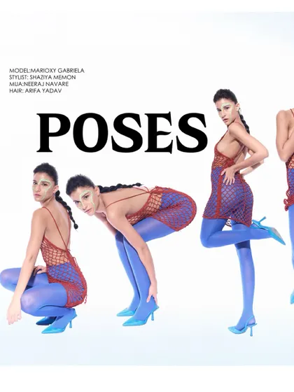 A sequence of poses for Pulp Magazine, laid out to demonstrate movement and variety.
