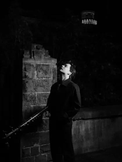 A favorite shot from the "Middle of the Night" shoot, looking up at the night sky.