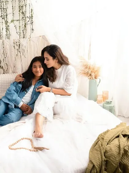 A tender moment between a mother and her daughter. I believe in shooting emotions, not poses, and this quiet connection is a perfect example.