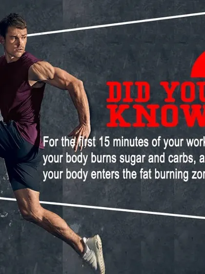 Understanding how your body works is key to effective training. This fact explains that your body enters the primary fat-burning zone after about 30 minutes of sustained exercise, which is why our sessions are designed for endurance.