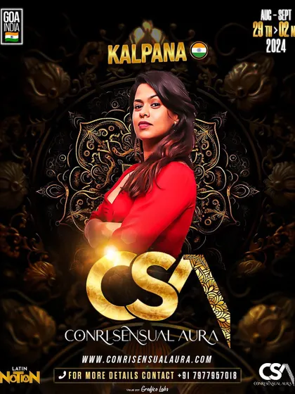 So happy to be announced as an artist for ConRi Sensual Aura 3.0. I'll be bringing a little traditional flavor with my infectious Dominican groove. See you in Goa.