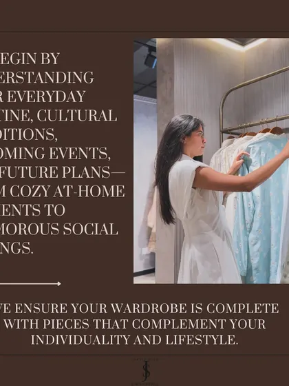 I begin by understanding your everyday routine, cultural traditions, and future plans to ensure your trousseau is complete with pieces that complement your lifestyle.